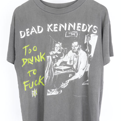 VINTAGE FADED DEAD KENNEDYS "TOO DRUNK TO FUCK" TEE