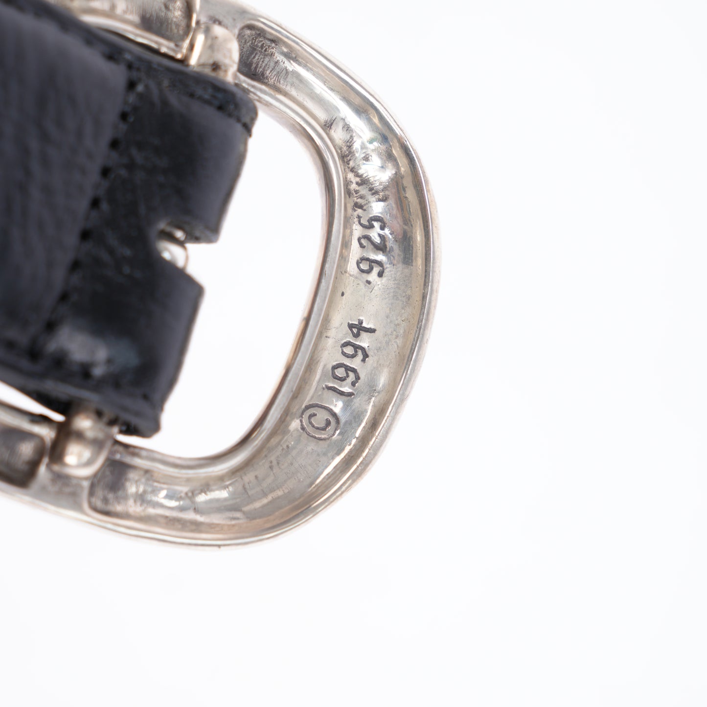 CHROME HEARTS PLAIN BLACK GUNSLINGER BELT 38"