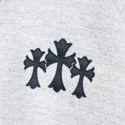 CH CEMETERY BLACK PATCH HEATHER GREY CREWNECK
