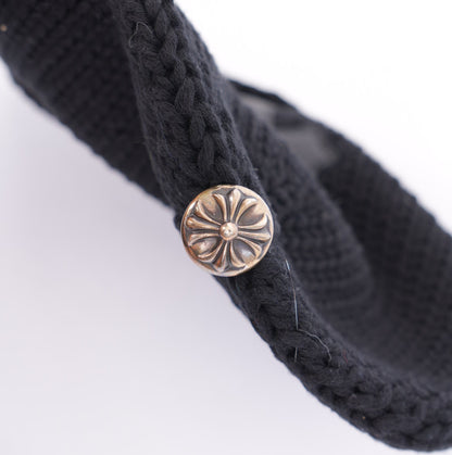 CHROME HEARTS BLACK PATCH BEANIE