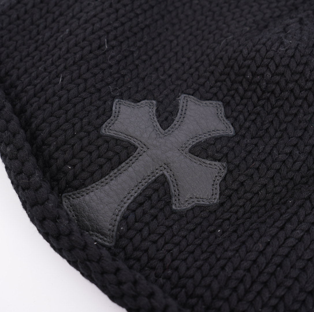 CHROME HEARTS BLACK PATCH BEANIE