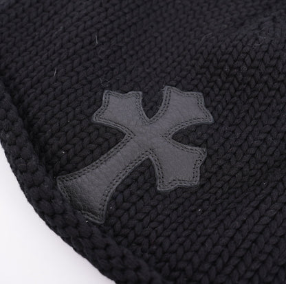 CHROME HEARTS BLACK PATCH BEANIE