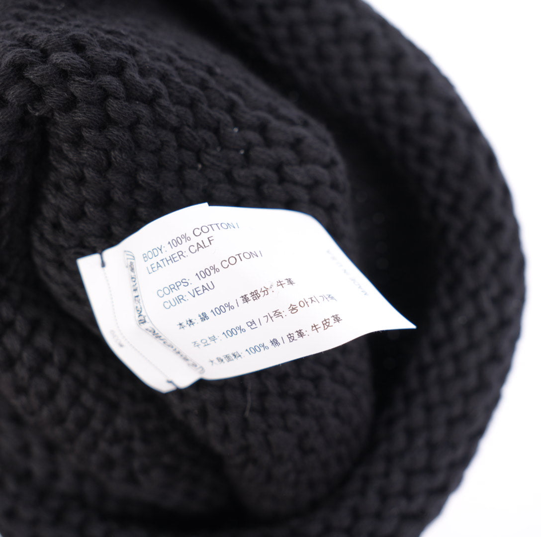 CHROME HEARTS BLACK PATCH BEANIE