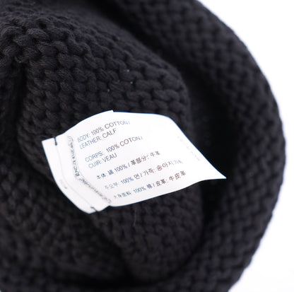 CHROME HEARTS BLACK PATCH BEANIE