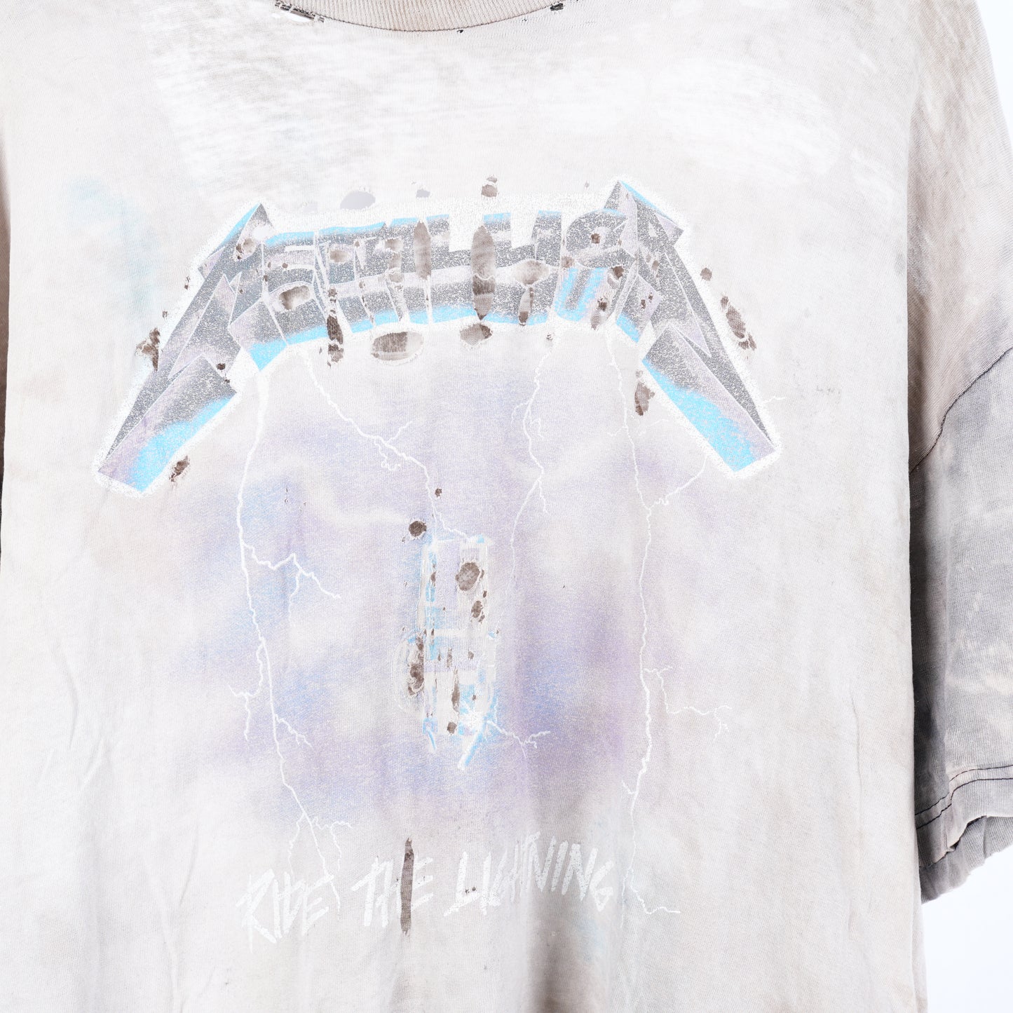 THRASHED FADED Metalica Ride The Lightning T-Shirt