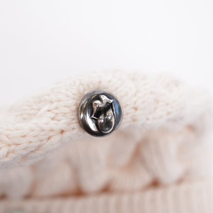 CHROME HEARTS WHITE ROLLING STONES PATCH BEANIE
