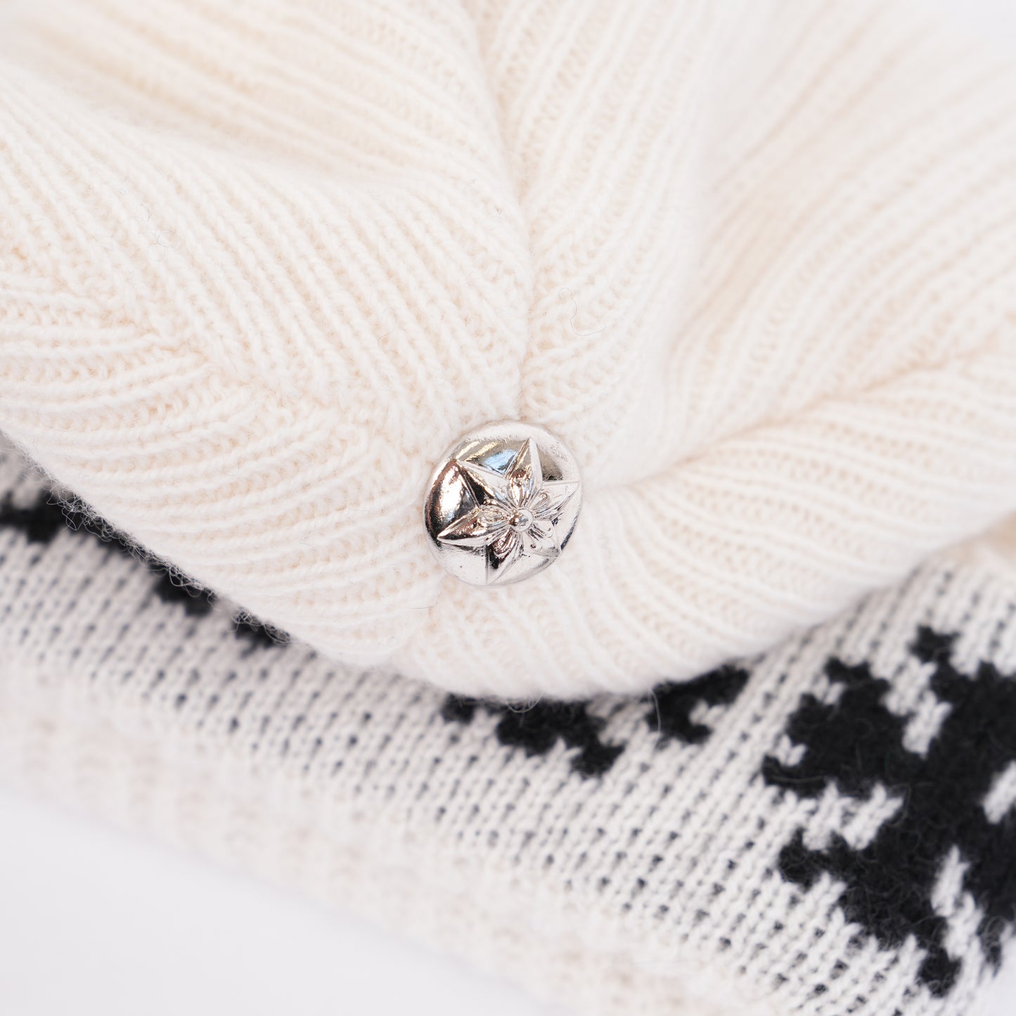 CHROME HEARTS WHITE BIG DADDY BEANIE