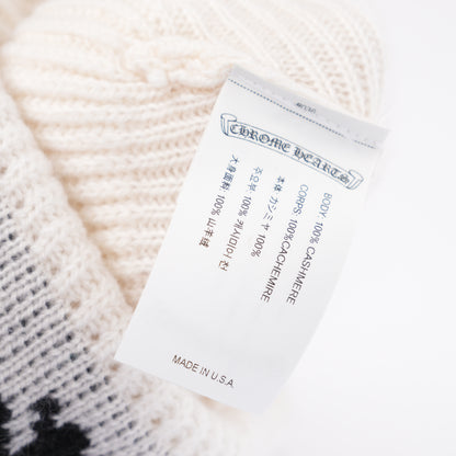 CHROME HEARTS WHITE BIG DADDY BEANIE