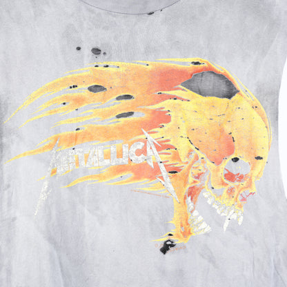 FADED THRASHED METALLICA FLAME PUSHHEAD CUT OFF