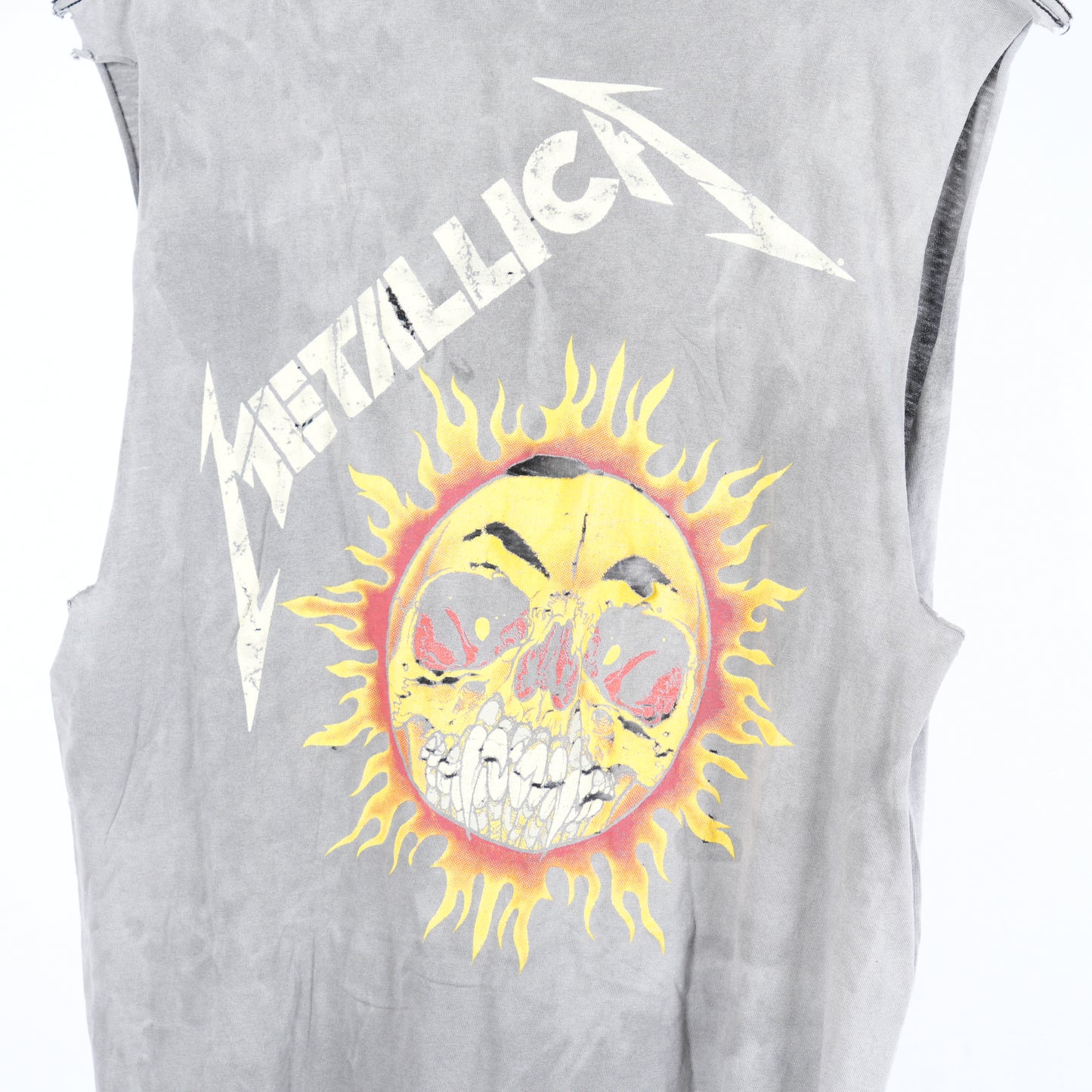 FADED THRASHED METALLICA FLAME PUSHHEAD CUT OFF