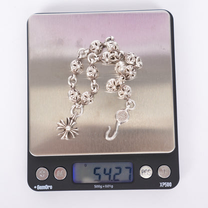 CHROME HEARTS CROSS BALL CHARM BRACELET