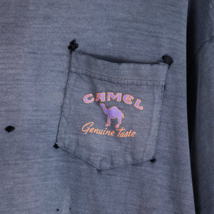 VINTAGE BLACK GENUINE CAMEL POCKET TEE