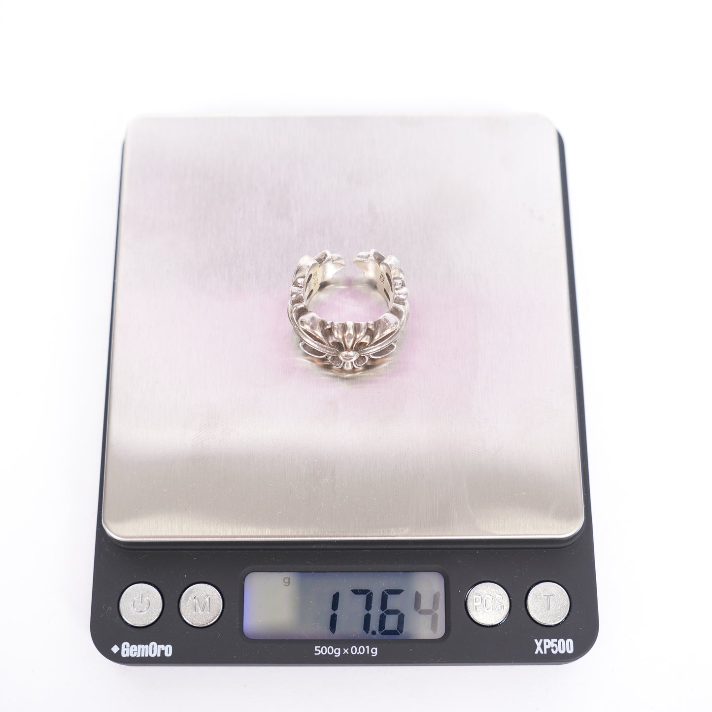 CHROME HEARTS DOUBLE FLORAL RING
