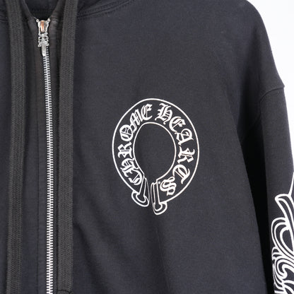 CHROME HEARTS FLORAL THERMAL ZIP UP HOODIE