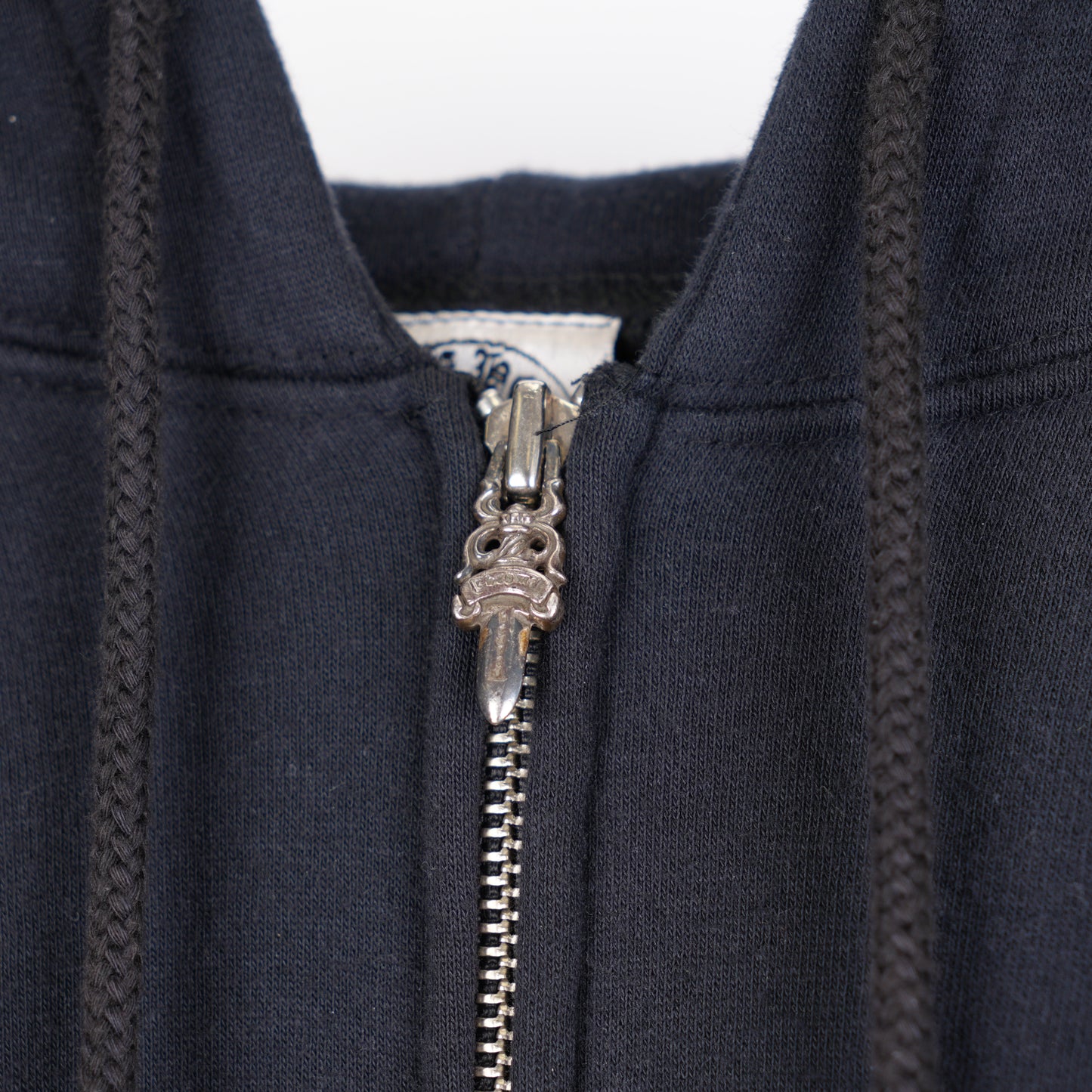 CHROME HEARTS VINTAGE PLUS CROSS THERMAL ZIP UP HOODIE