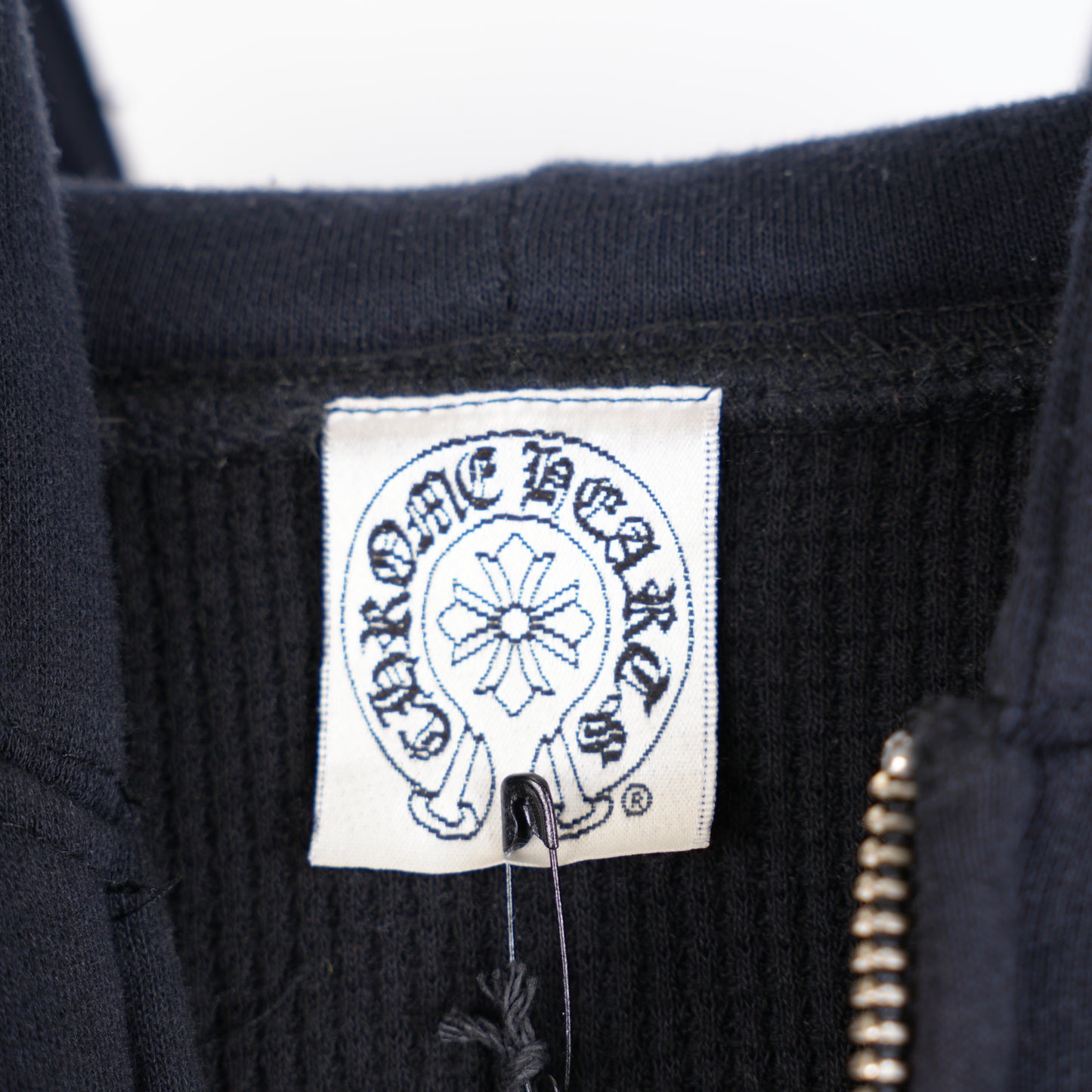 CHROME HEARTS VINTAGE PLUS CROSS THERMAL ZIP UP HOODIE