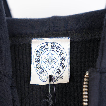 CHROME HEARTS VINTAGE PLUS CROSS THERMAL ZIP UP HOODIE