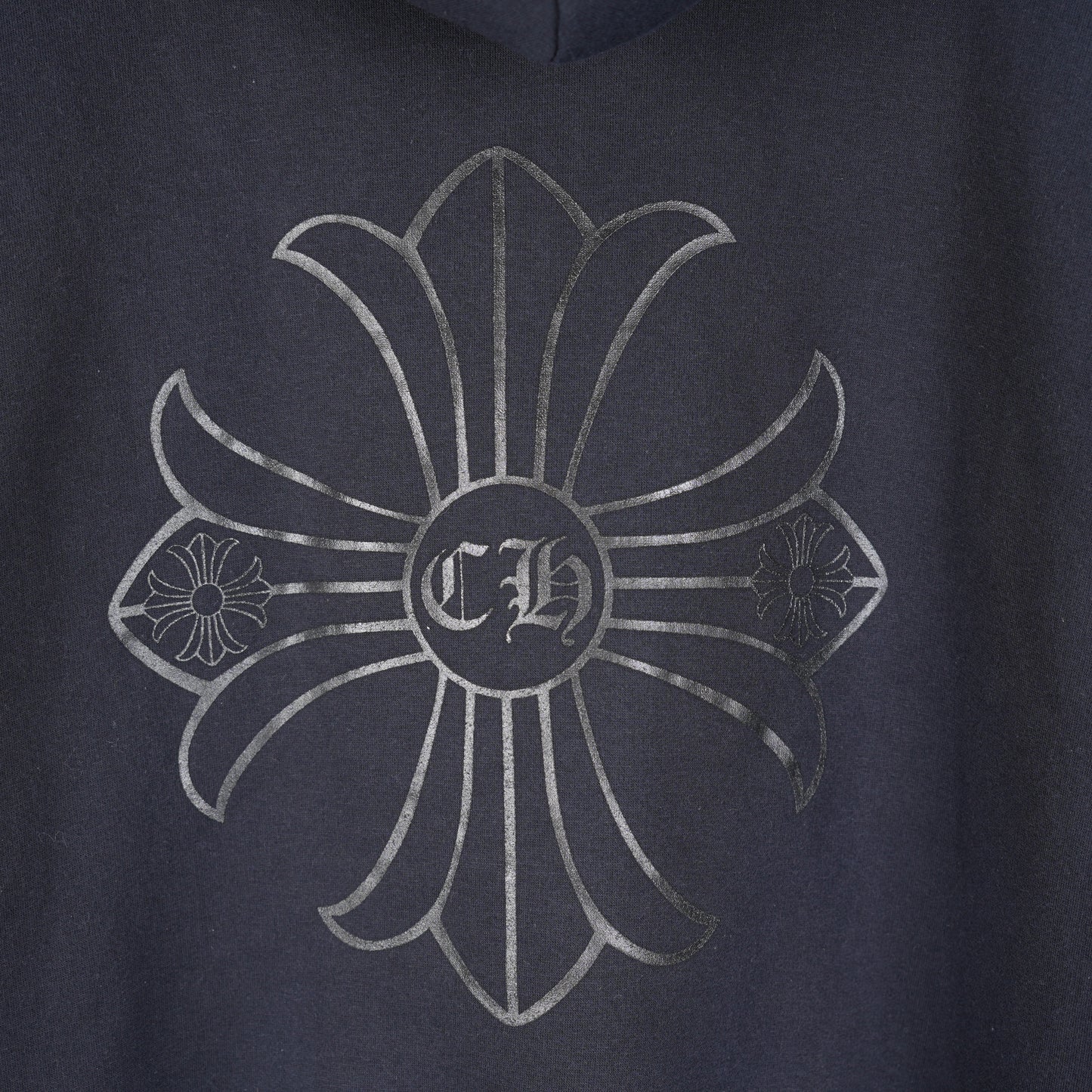CHROME HEARTS VINTAGE PLUS CROSS THERMAL ZIP UP HOODIE
