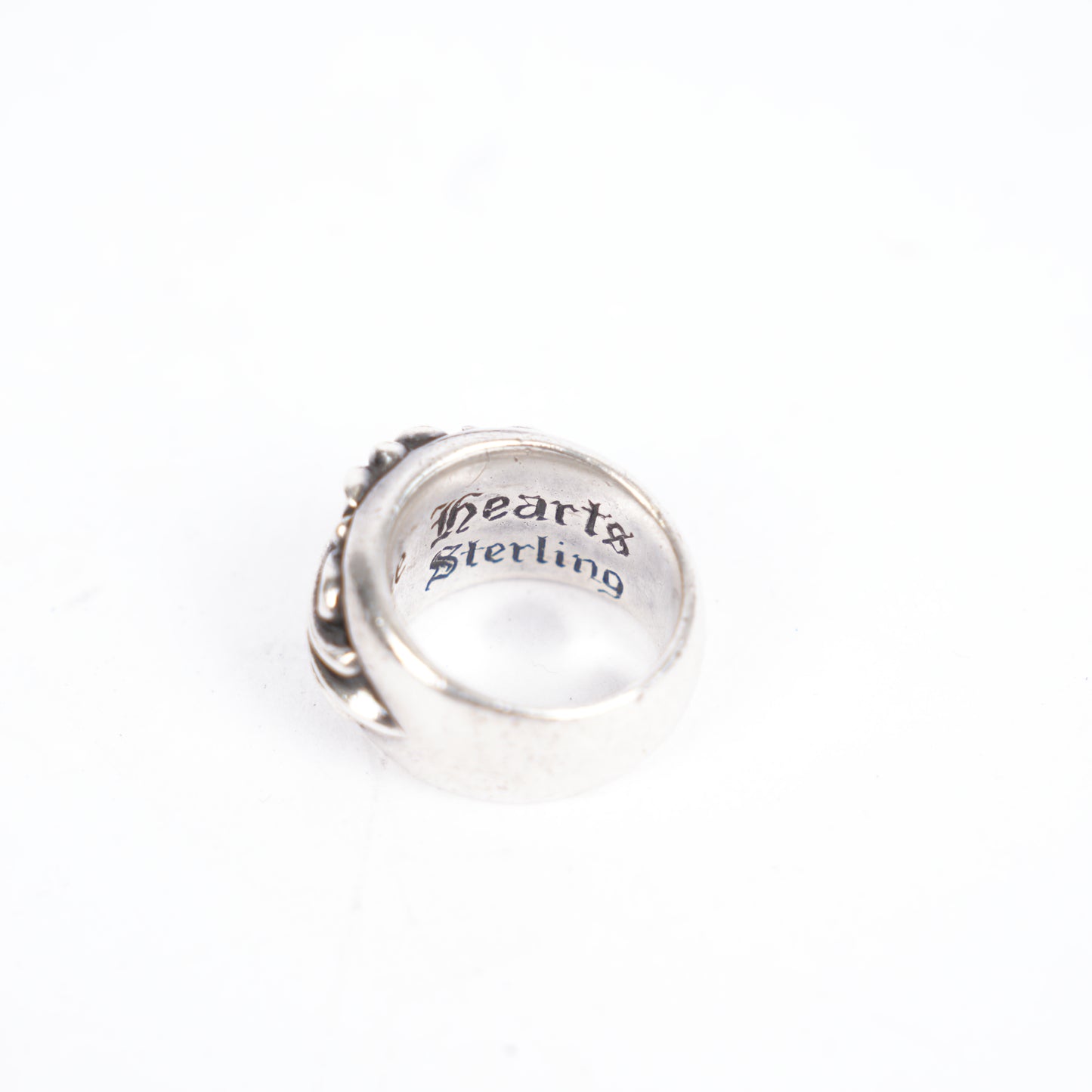CHROME HEARTS FLORAL CROSS RING