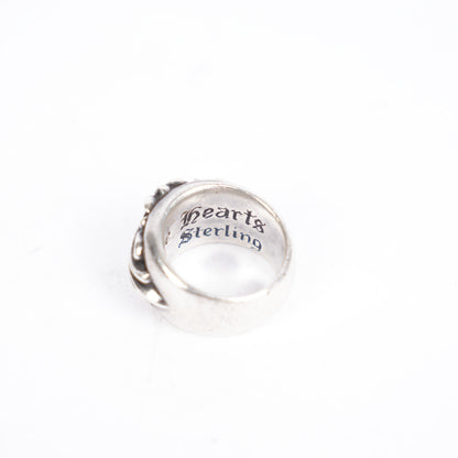 CHROME HEARTS FLORAL CROSS RING