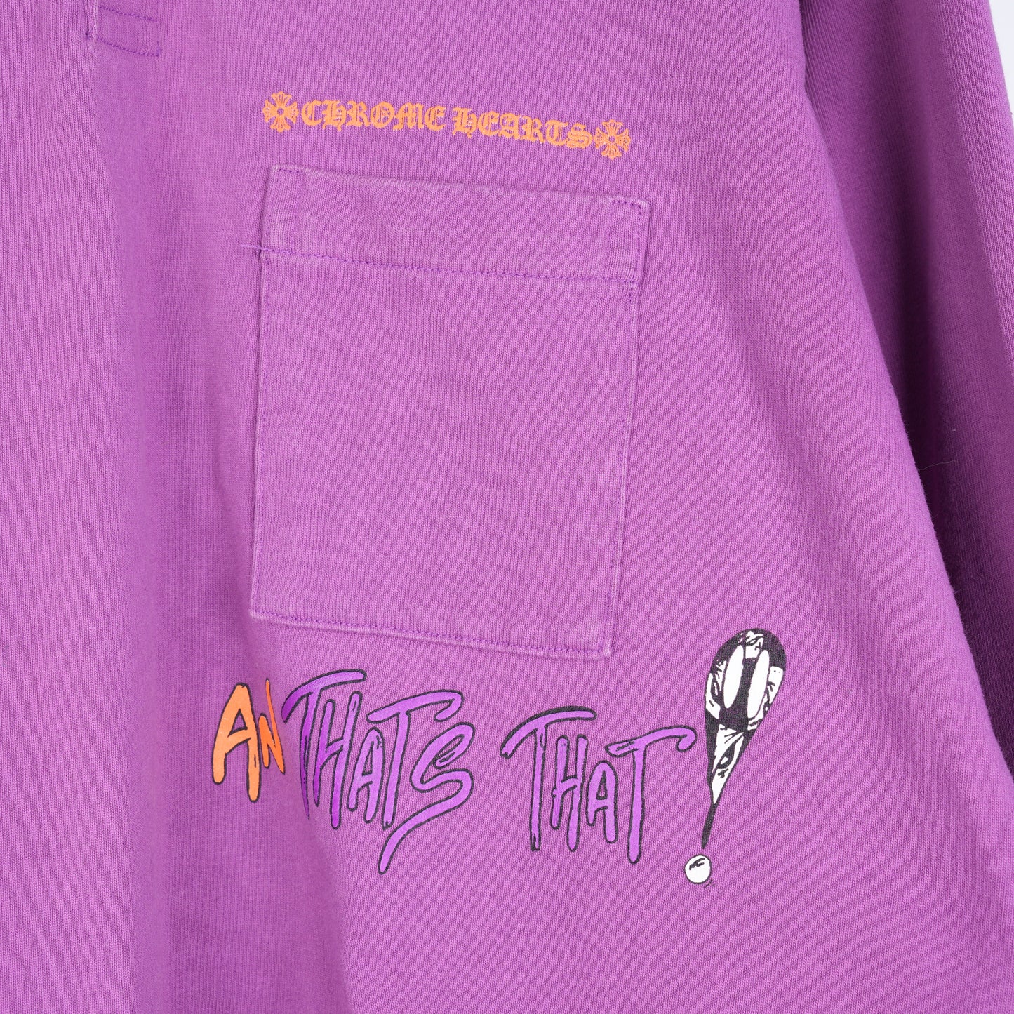 CHROME HEARTS MATTY BOY PURPLE 'I WANT MORE NOT LESS' RUGBY POLO
