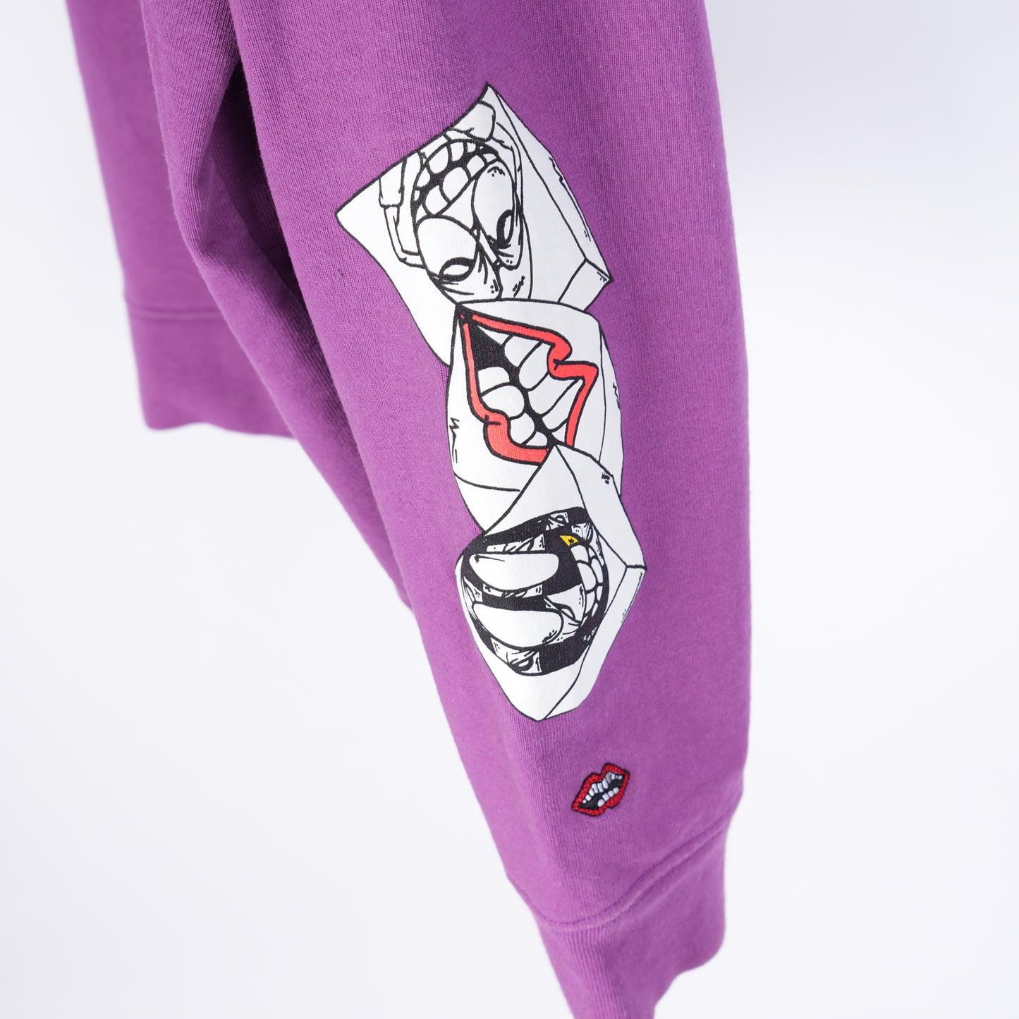 CHROME HEARTS MATTY BOY PURPLE 'I WANT MORE NOT LESS' RUGBY POLO