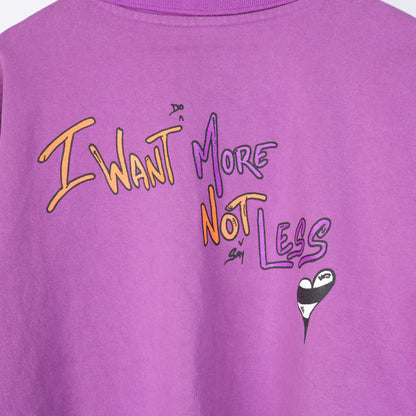 CHROME HEARTS MATTY BOY PURPLE 'I WANT MORE NOT LESS' RUGBY POLO