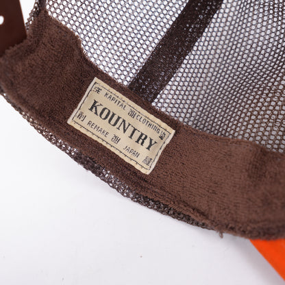 KAPITAL 'CENTURY DENIM COATING' TRUCKER HAT