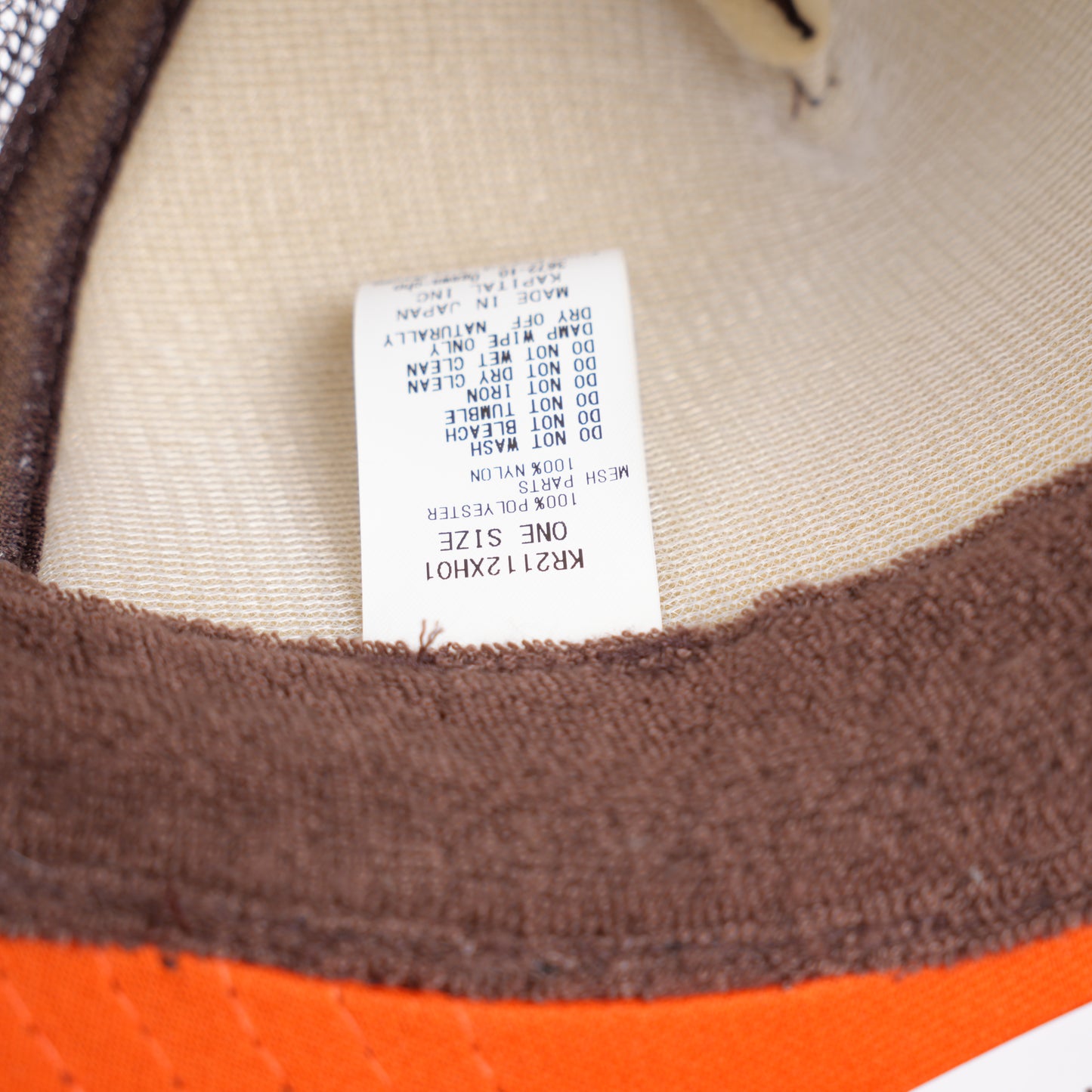 KAPITAL 'CENTURY DENIM COATING' TRUCKER HAT
