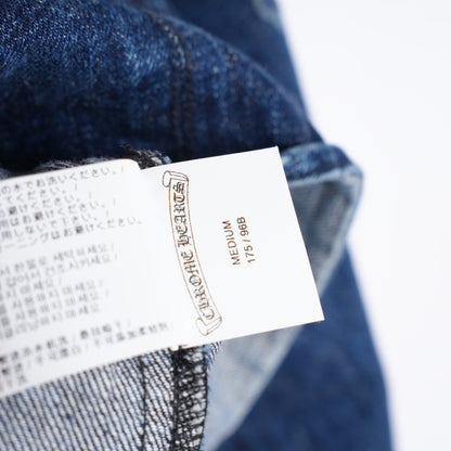 CHROME HEARTS DENIM CROSS PATCH DENIM SHIRT