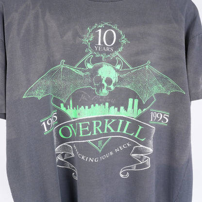 VINTAGE OVERKILL 'WRECKING YOUR NECK' 10 YEAR ANNIVERSARY TEE