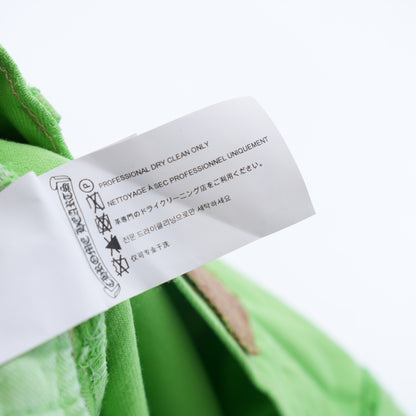 CHROME HEARTS GREEN SEX RECORDS CROSS PATCH JEANS