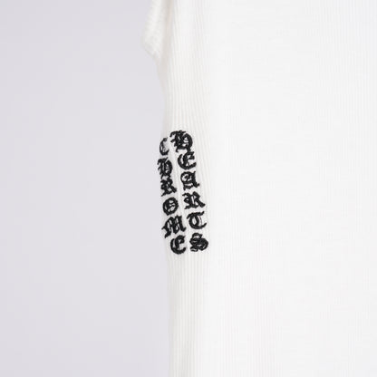 Chrome Hearts Womans White  SCRIPT Long White Dress