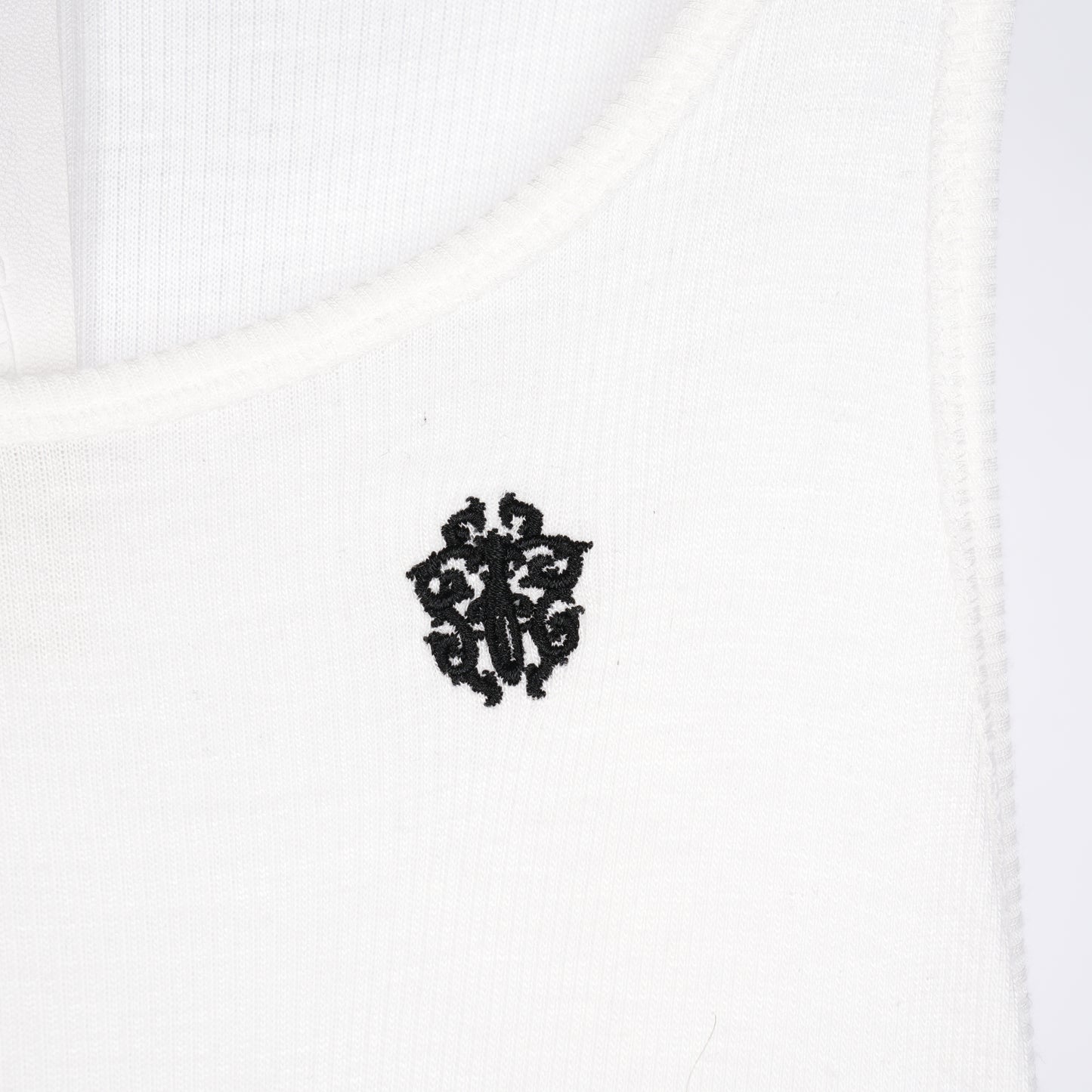 Chrome Hearts Womans White  SCRIPT Long White Dress