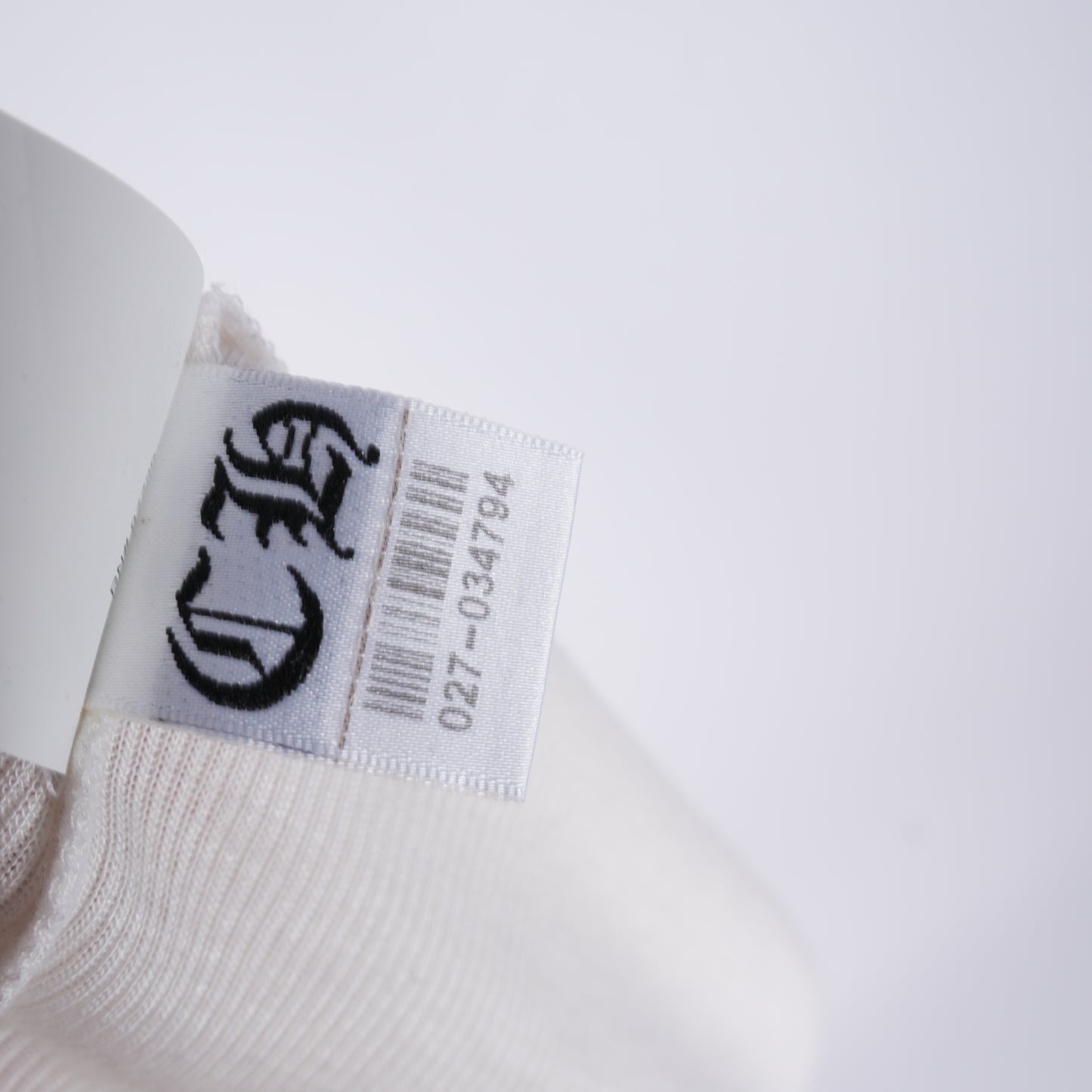 Chrome Hearts Womans White  SCRIPT Long White Dress