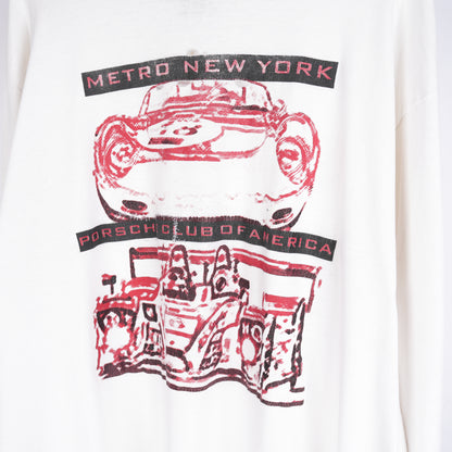 VINTAGE METRO NEW YORK PORSCHE CLUB OF AMERICA LONG SLEEVE TEE