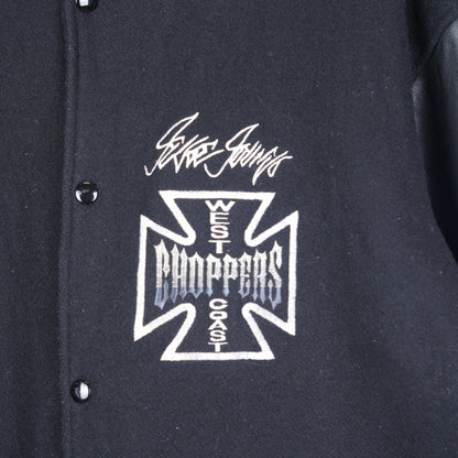 BLACK WCC WEST COAST CHOPPERS BOMBER JACKET
