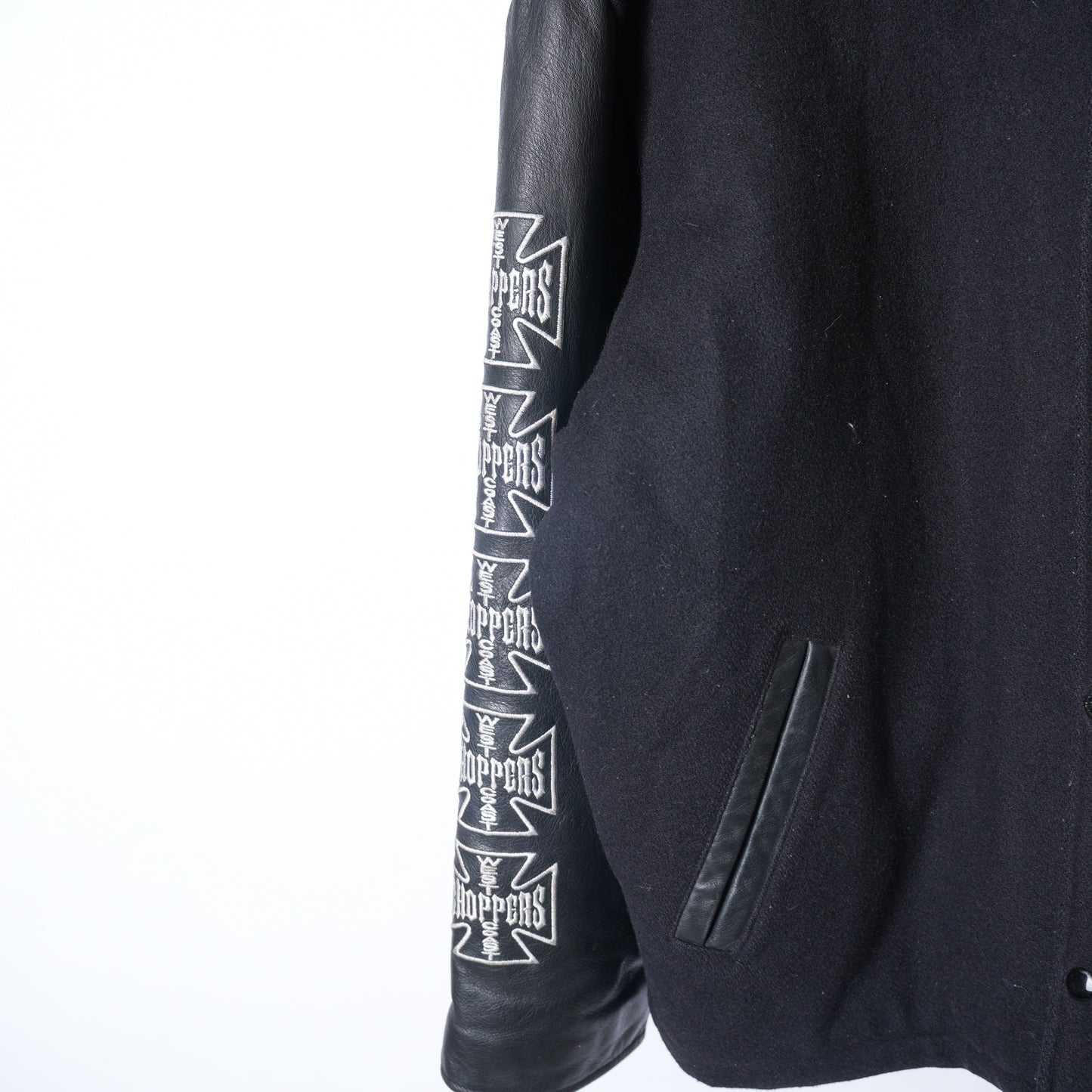 BLACK WCC WEST COAST CHOPPERS BOMBER JACKET