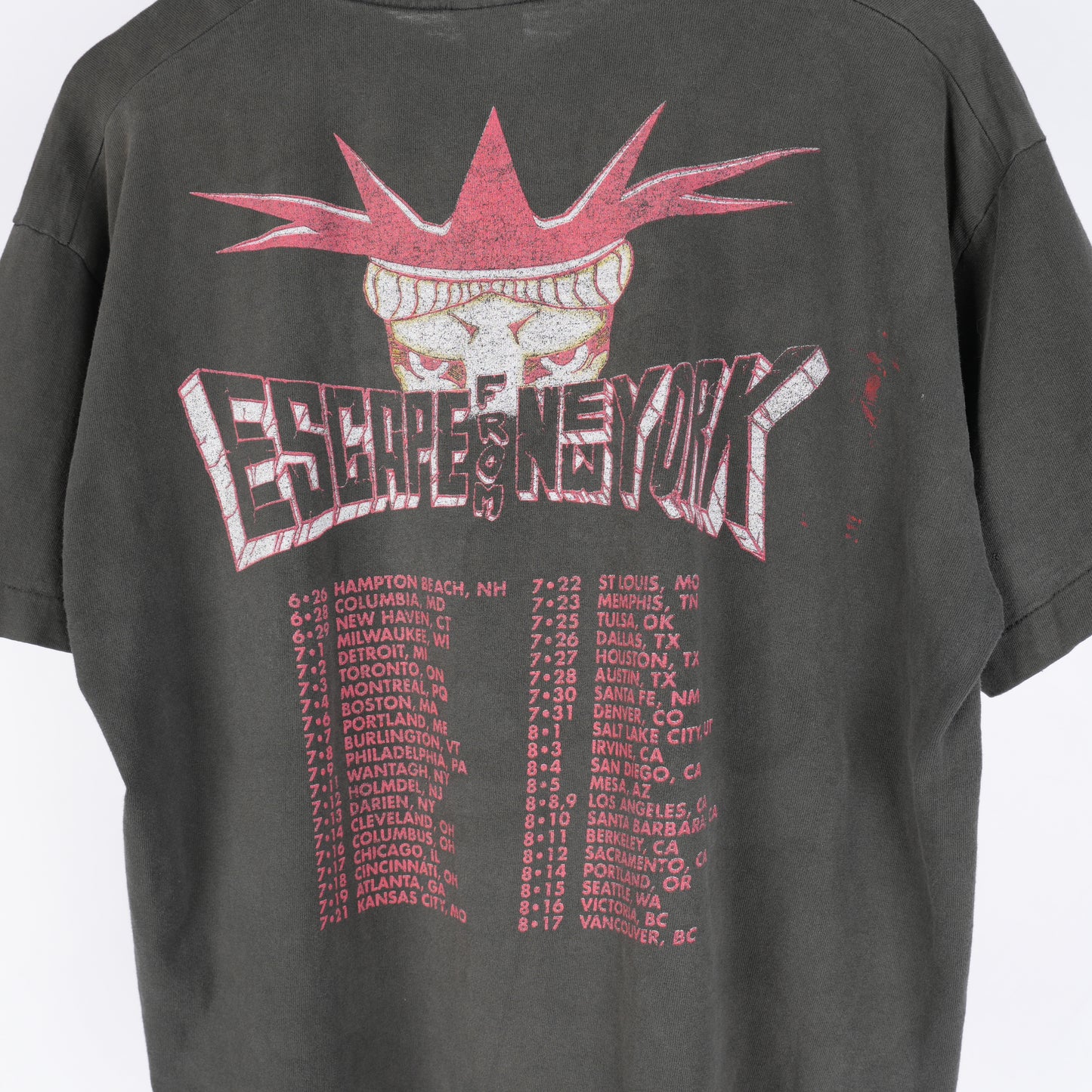 VINTAGE RAMONES 1988 'ESCAPE FROM NEW YORK' TOUR TEE