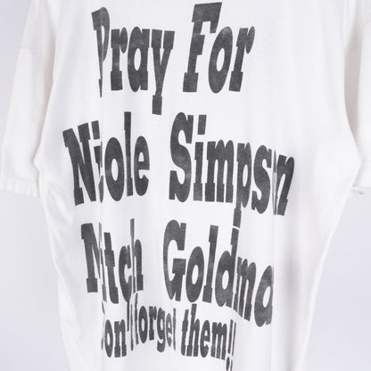 VINTAGE GOLDMAN & NICOLE BROWN PRAYER 1990'S TEE