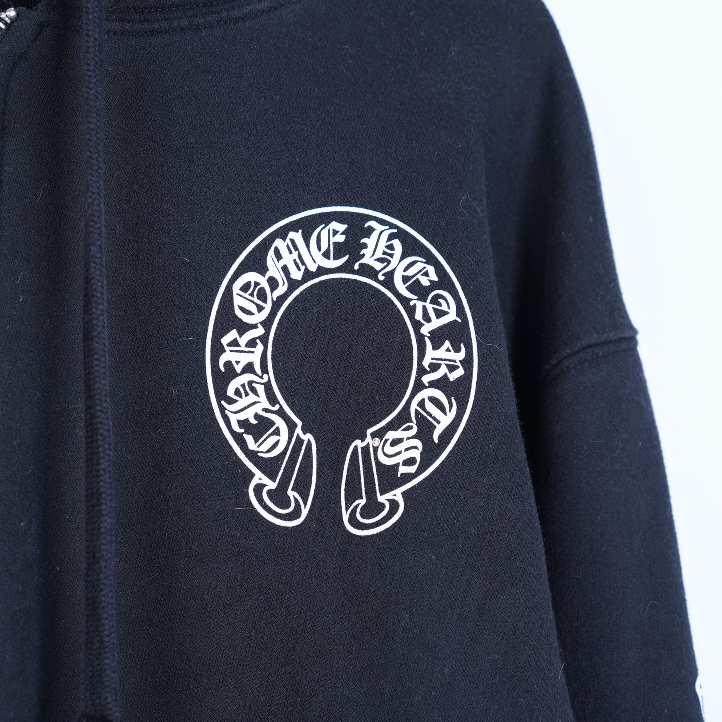 CHROME HEARTS CLASSIC THERMAL HORSESHOE LOGO ZIP UP HOODIE