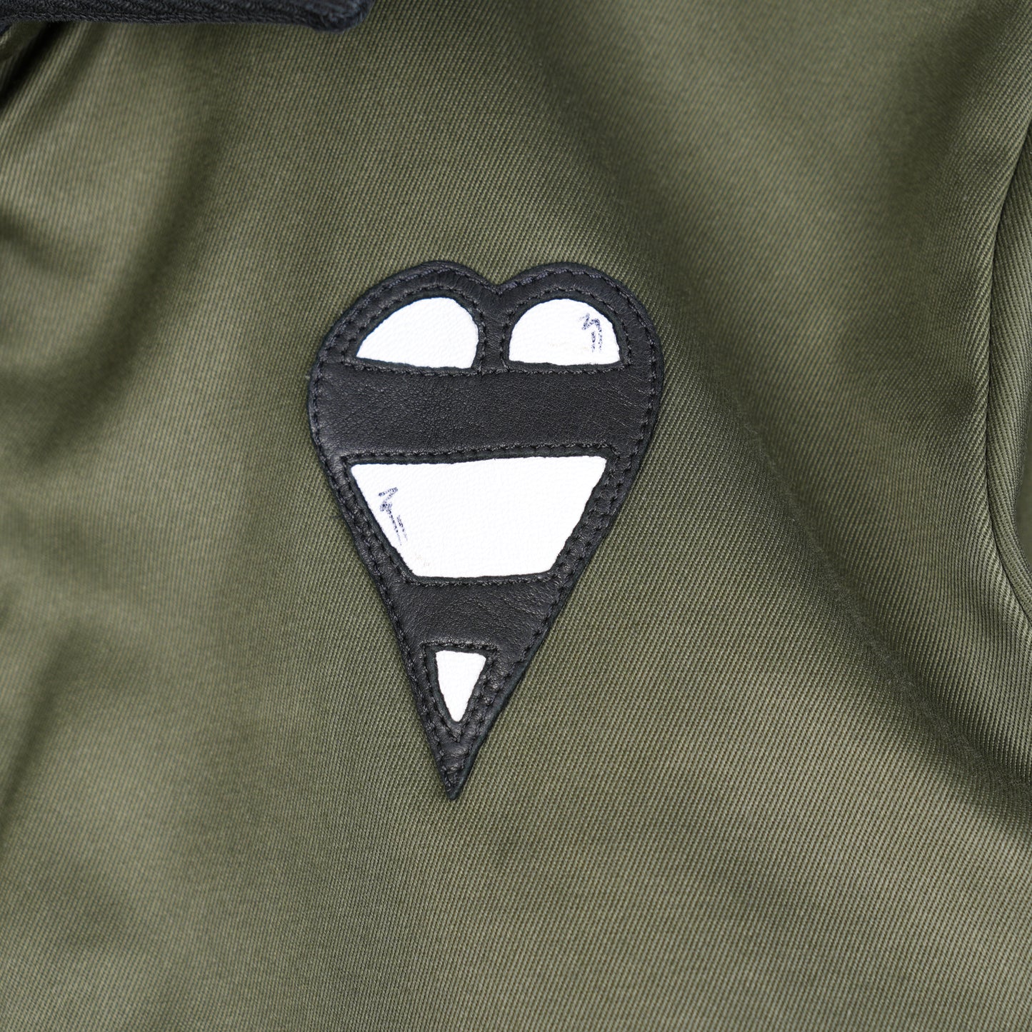 CHROME HEARTS OLIVE MATTY BOY SMILE WORK JACKET