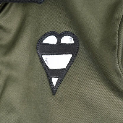 CHROME HEARTS OLIVE MATTY BOY SMILE WORK JACKET