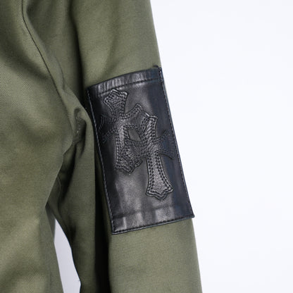 CHROME HEARTS OLIVE MATTY BOY SMILE WORK JACKET