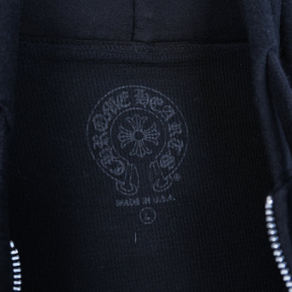CHROME HEARTS CLASSIC THERMAL HORSESHOE LOGO ZIP UP HOODIE