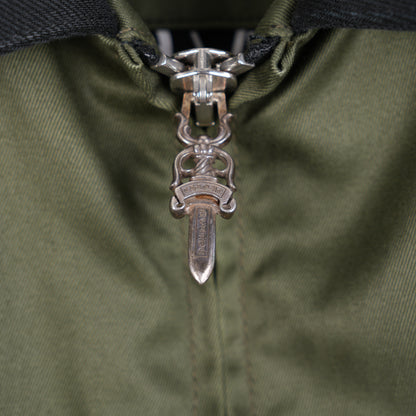 CHROME HEARTS OLIVE MATTY BOY SMILE WORK JACKET