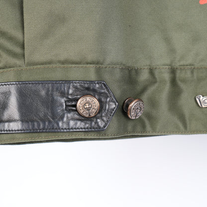 CHROME HEARTS OLIVE MATTY BOY SMILE WORK JACKET