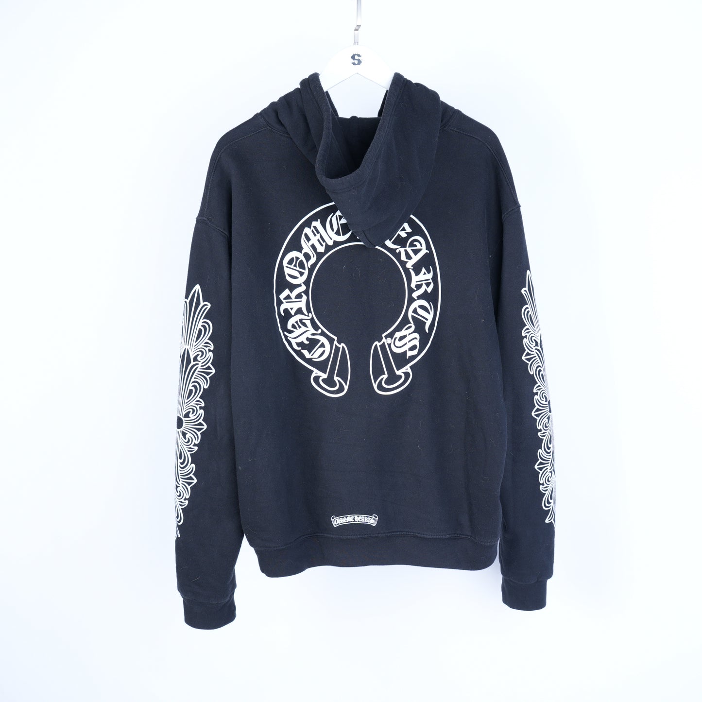 CHROME HEARTS CLASSIC THERMAL HORSESHOE LOGO ZIP UP HOODIE