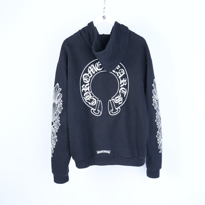 CHROME HEARTS CLASSIC THERMAL HORSESHOE LOGO ZIP UP HOODIE