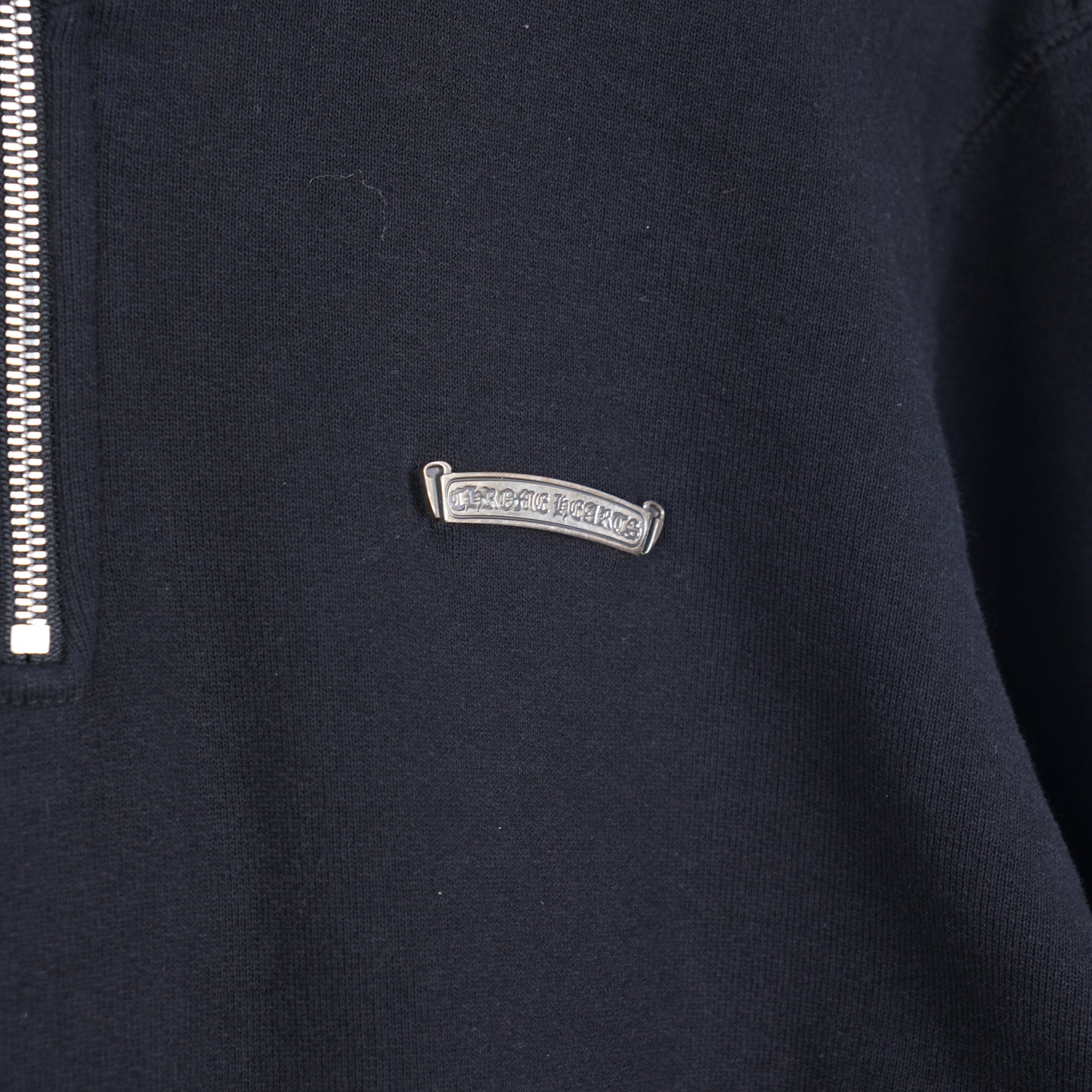 CHROME HEARTS KING TACO BLACK EMBROIDERED HALF ZIP